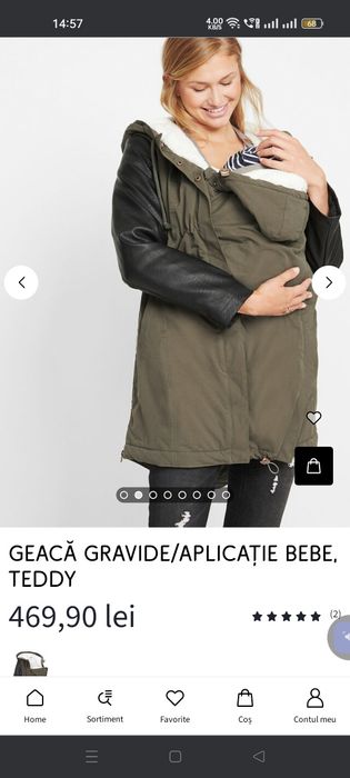 Vând geacă pentru gravide