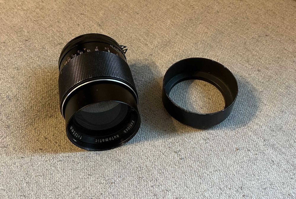 Obiectiv Kenlock Automatic 135mm f2.8 montura Nikon F manual