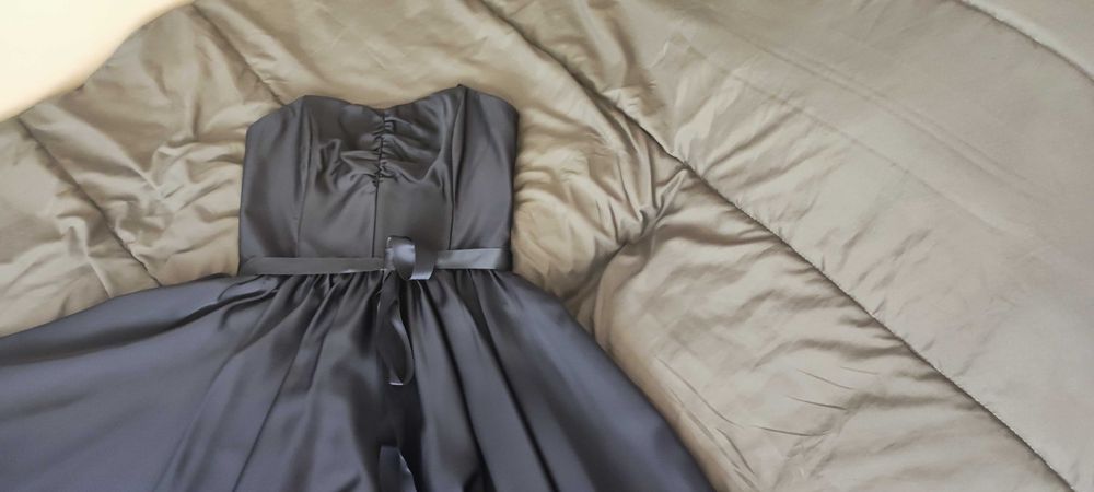 Официална рокля тъмно синя