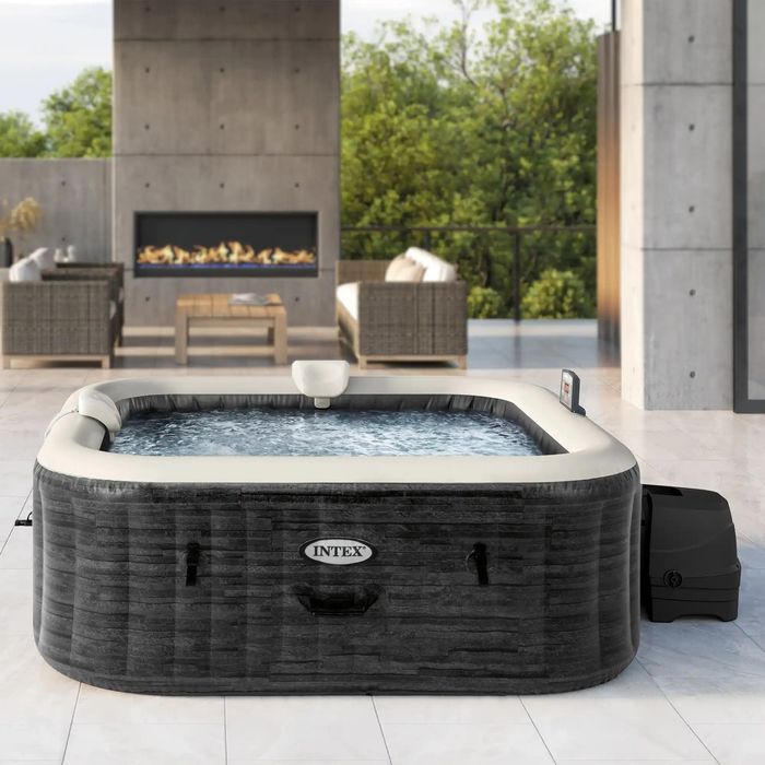 Надуваемо джакузи Intex PureSpa Greystone Bubble Deluxe, 6 места, 239