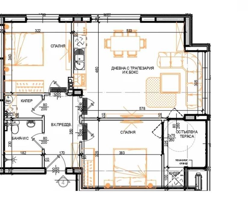 Продава се Тристаен апартамент в Търговище, Запад 3 - 91 кв.м за 955 €/кв.м - Снимка #3