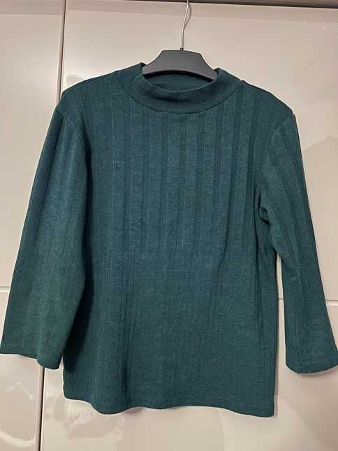 Дамска памучна блуза с 3/4 ръкав Stradivarius - размер S