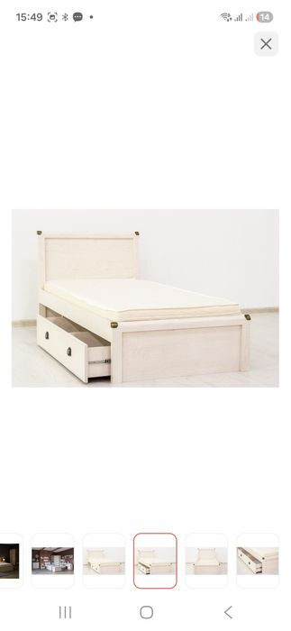 Продаётся кровать односпальная материал МДФ