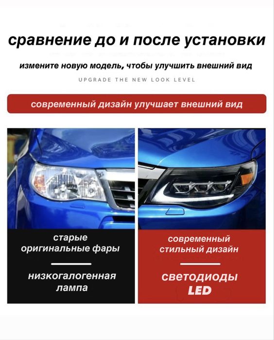 LED-фары Subaru Forester SH 2013–2017
