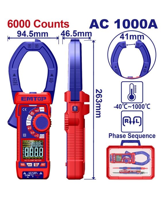 Токовые клещи EMTOP