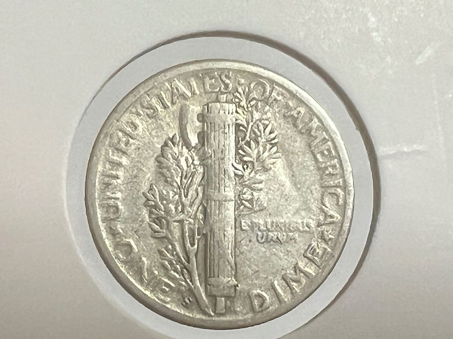 Mercury dime S серебро