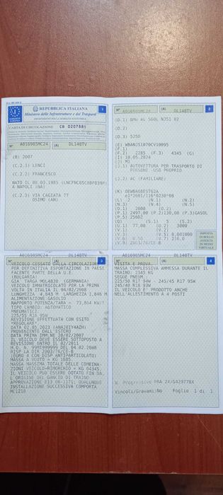 Продавам BMW 525 D-E61 3.0 D 197kc