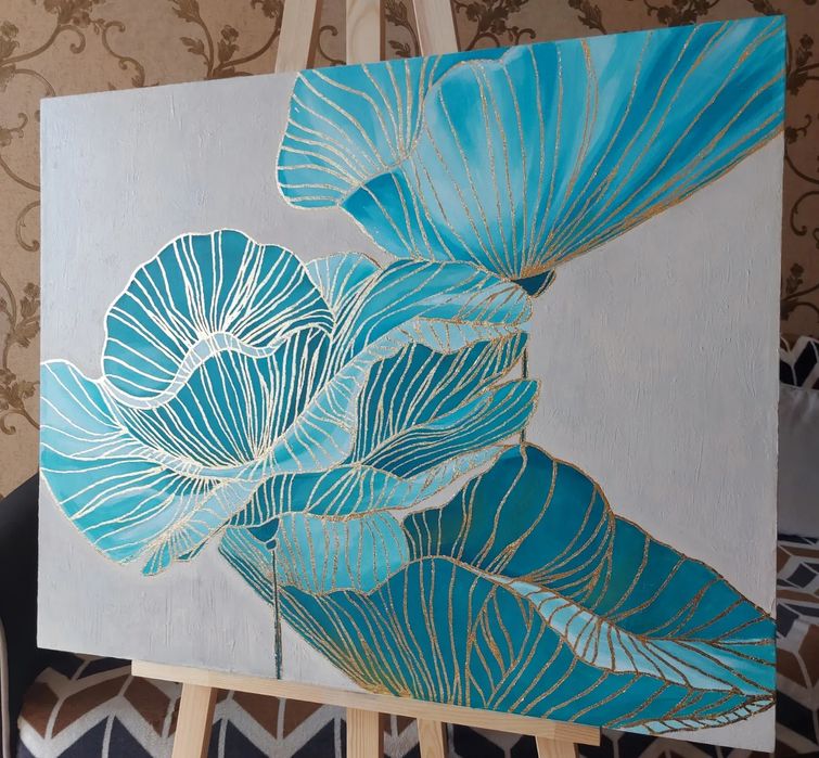 Интерьерная картина "Пионы"