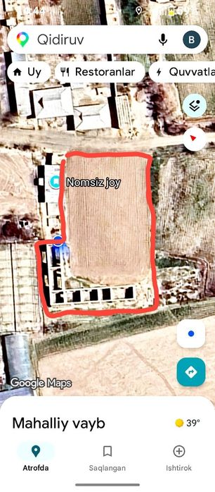 Ekin tekin uchun zoʻr yer 6 xonali bitmagan uyi bilan sotiladi 250 mln