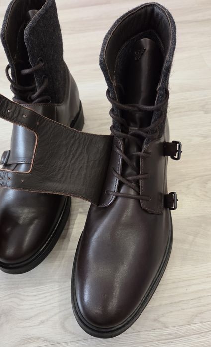 Мъжки боти естествена кожа Armani Jeans