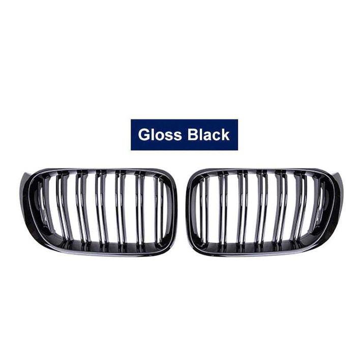 Grile Nari Duble M BMW X3 X4 F25 F26 LCI FACELIFT M Look, Negru Lucios