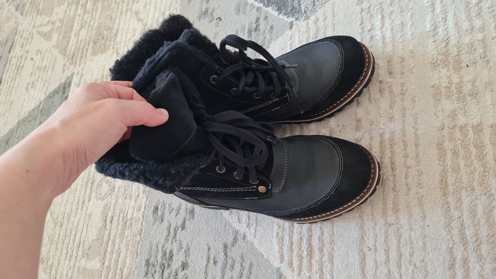 Ботинки кожа зимние 37