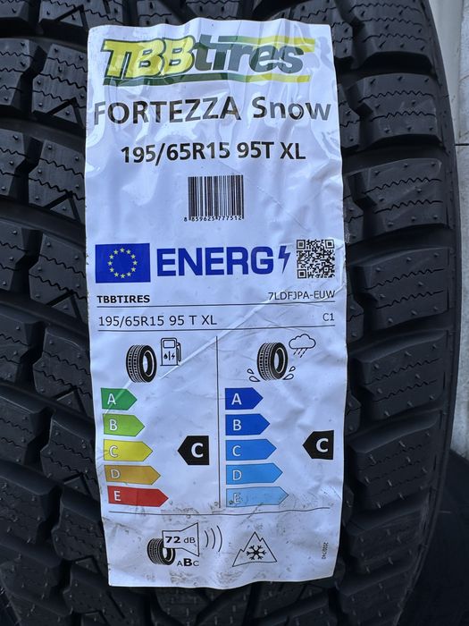 Нови Зимни Гуми TBB TIRES FORTEZZA SNOW 195/65R15 95T XL 1956515