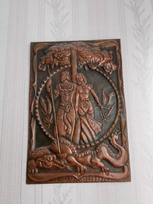 Чеканка картина СССР