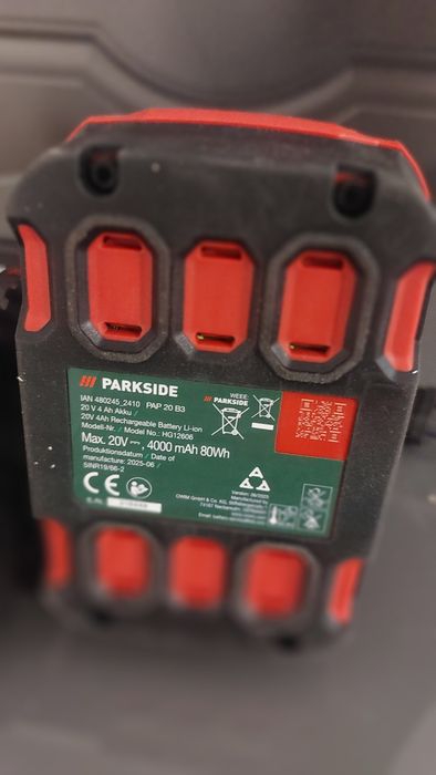 Acumulator 4Ah si incarcator rapid Parkside 4.5A
