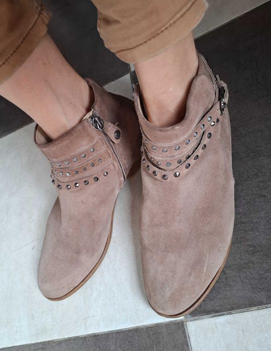 Боти Geox 37 естествен велур