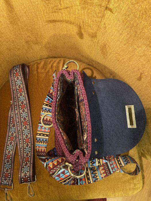 Сумка вязаная,ручной работы