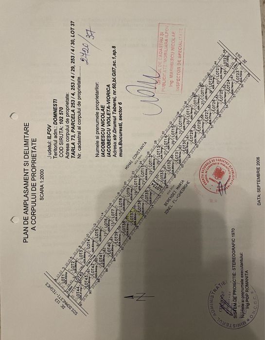 Teren de vânzare Domnești în rate direct proprietar!