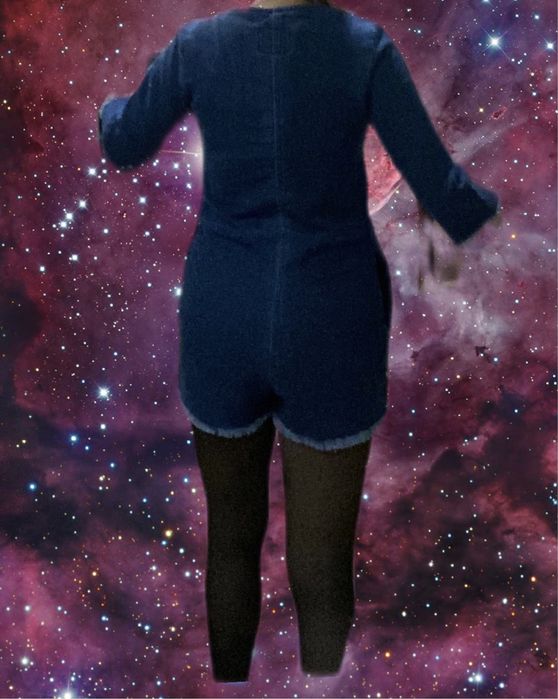 Дамски дънков гащиризон Pause jeans