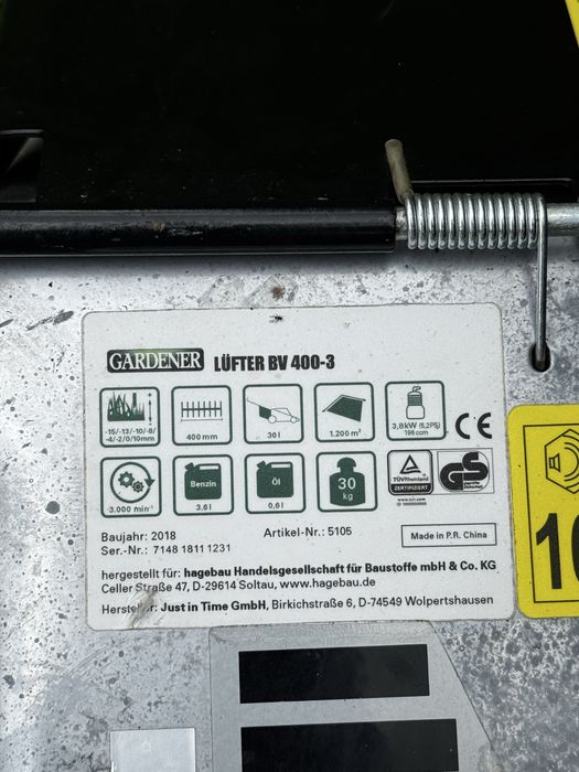 Scarificator gazon mr. Gardener BV 400-3