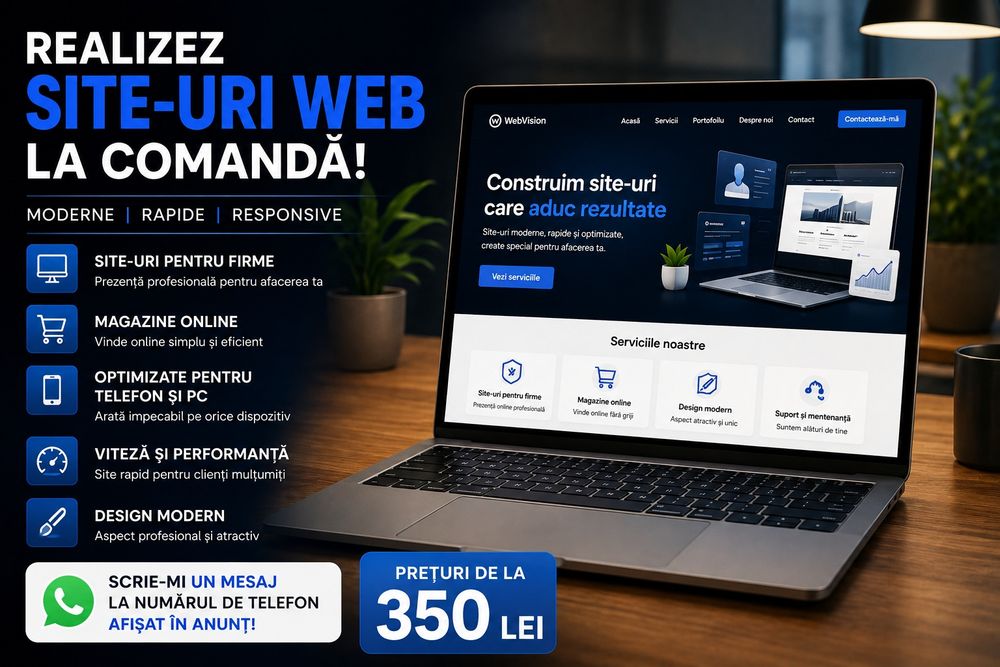 „Realizez site-uri web profesionale la comandă”