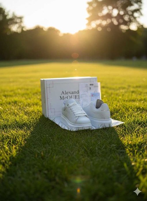 Adidasi Alexander Mc Q U E E N Alb Complet - Adidasi Full Box