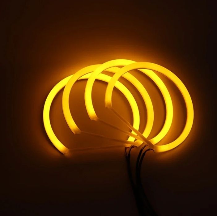 Transport gratuit Angel eyes cotton led cu semnalizare pentru BMW E46