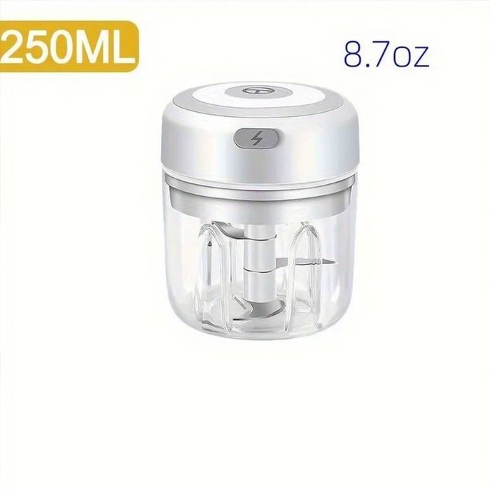 Електрически блендер, 3 ножа, USB зареждане, чопър за зеленчуци, 250мл