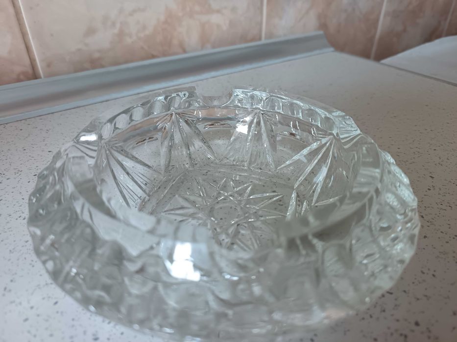 Scrumiera cristal Bohemia, 15, 5 cm