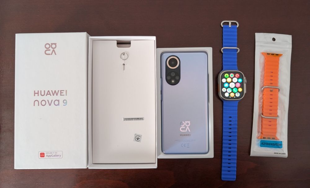 Telefon Huawei Nova 9 Dual  sim + smartwatch Apple