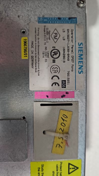 Операционная панель Siemens  OP27