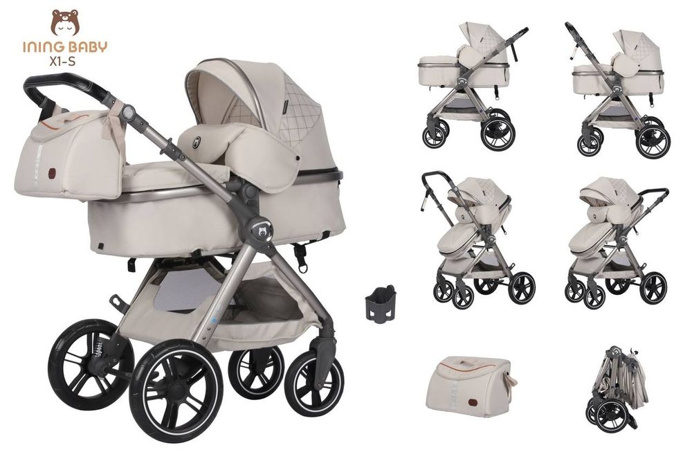 Новая Коляска трансформер 2в1  легко складывается оптом и в розницу