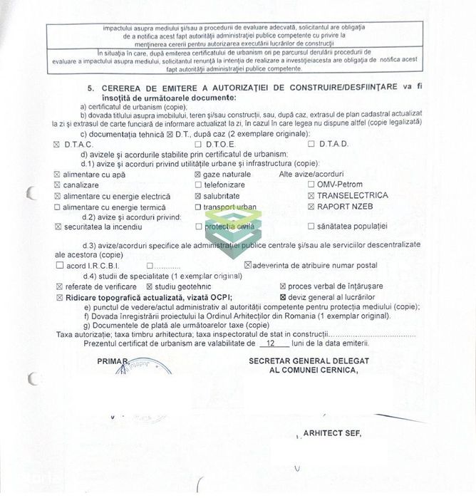 Teren Cernica - Oxigenului - Urbanism de construire -  2.211 mp