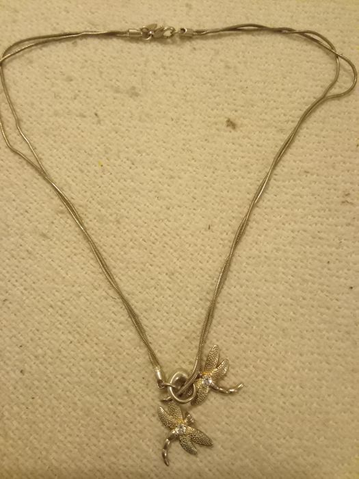 Дамско колие сребро морско конче