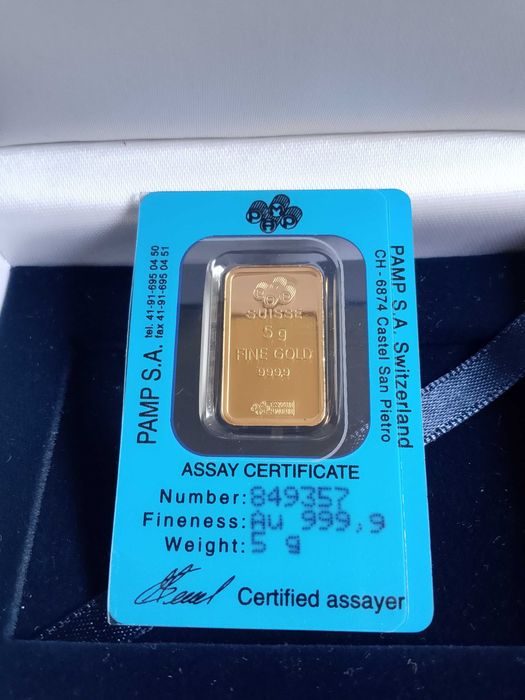 PAMP SUISSE златно кюлче
