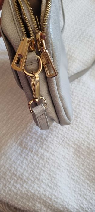 Кожена дамска чанта през рамо