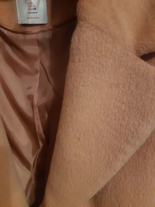 Palton peach Bershka