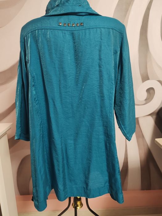 Trench turquaz Shenzi Woven damă