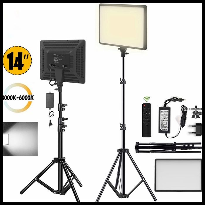 60В! Диодно видео и фото осветление. Подкаст. Грим. Продукти. Софтбокс