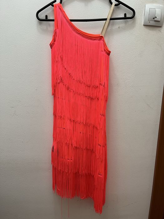 Рокля за спортни танци с ресни