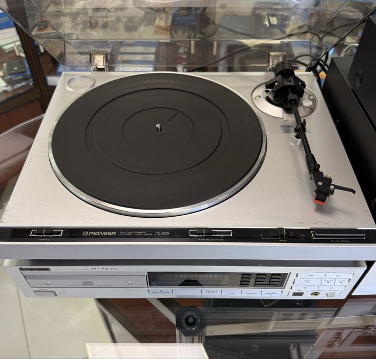 ТОП ретро аудио сет PIONEER синя серия - усилвател, тунер, дек, таймер CD плеър, грамофон