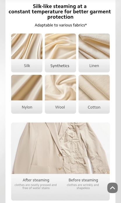 Уред за гладене с пара Xiaomi Handheld Garment Steamer EU