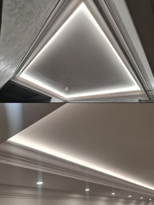 Electrician, montaj bandă LED profesional, iluminat modern și estetic