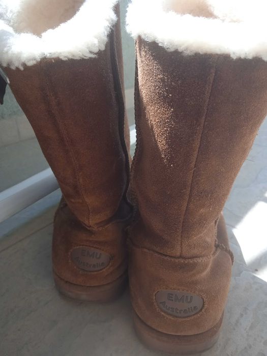 Дамски кафяви ботуши