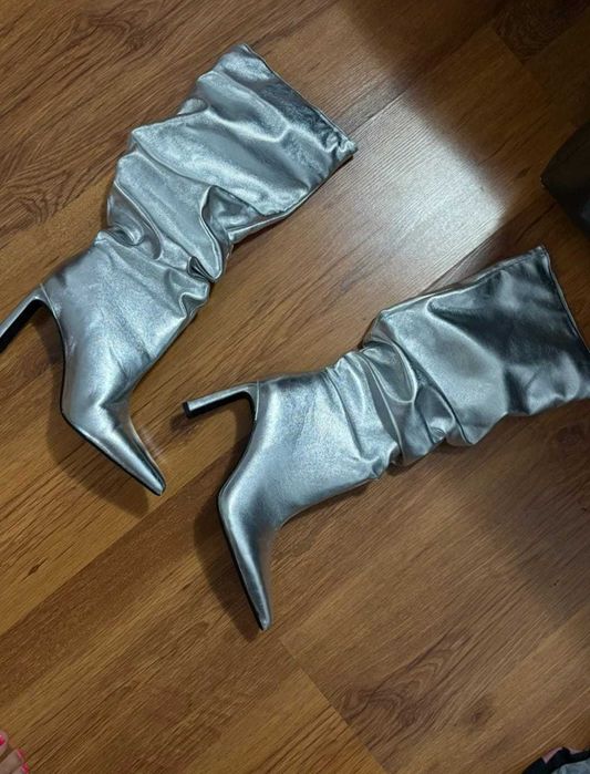 Cizme argintii - Marimea 37