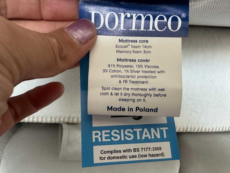 Матрак Dormeo Silver Plus Memory Foam 180 х 200 х 17