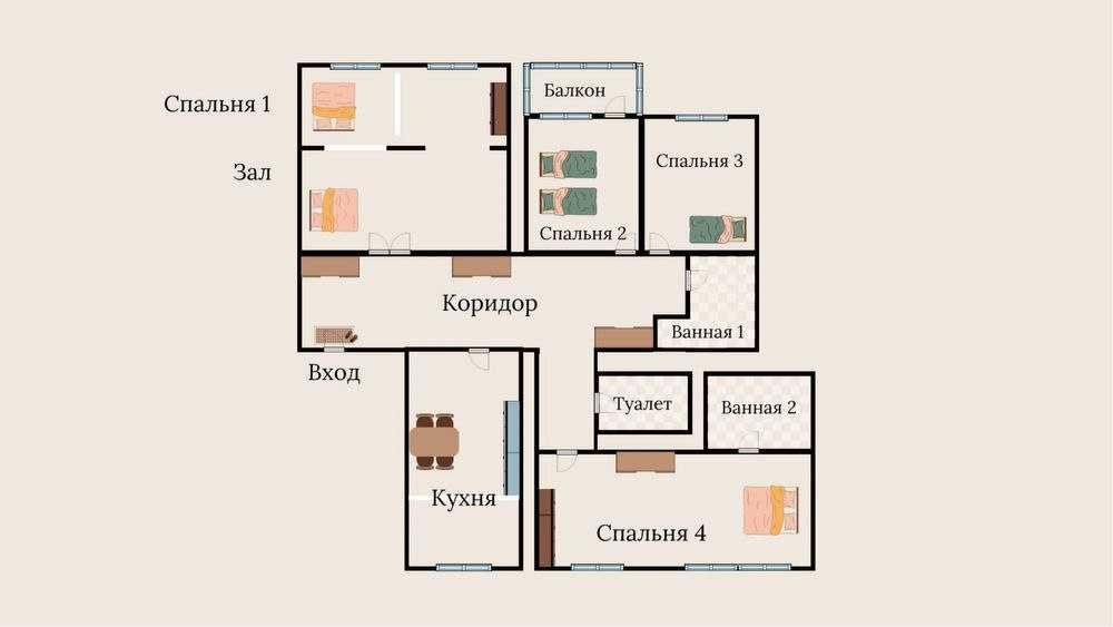 ПРОДАЖА КВАРТИРЫ!5-комн,182м2|ул.Айбека   США