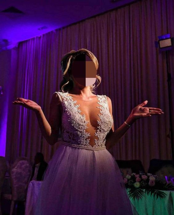 Rochie de mireasa croita integral manual