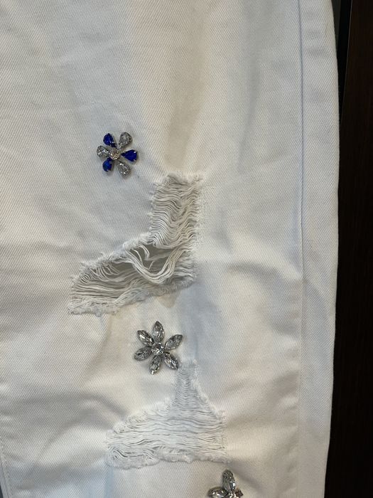 Pantaloni albi dama Nissa