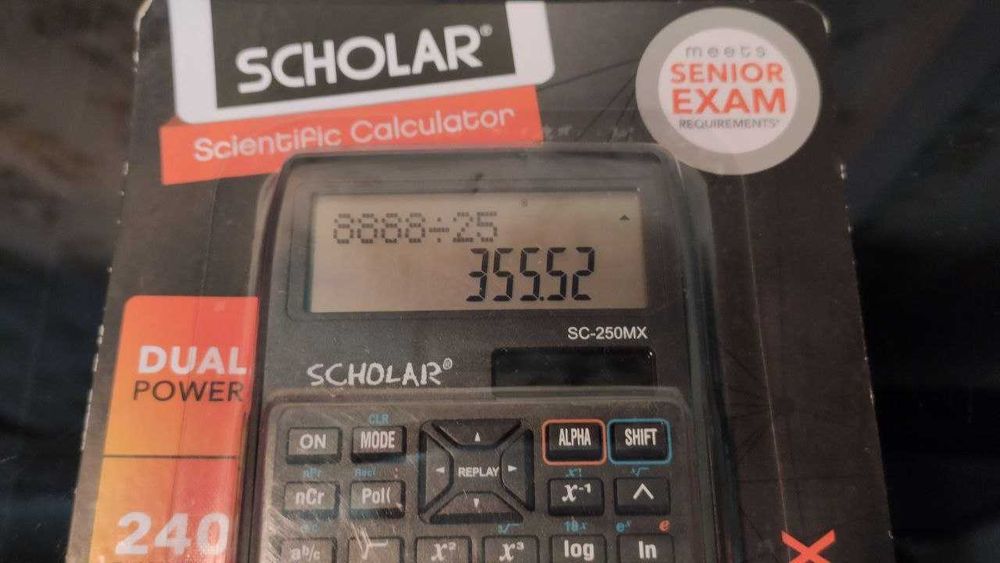 Научный калькулятор SCHOLAR SC-250mx - Германия